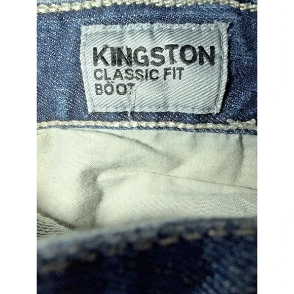 Express Kingston Classic Fit Boot Jeans Men’s 32x32 Blue Stretch Denim - Picture 5 of 9